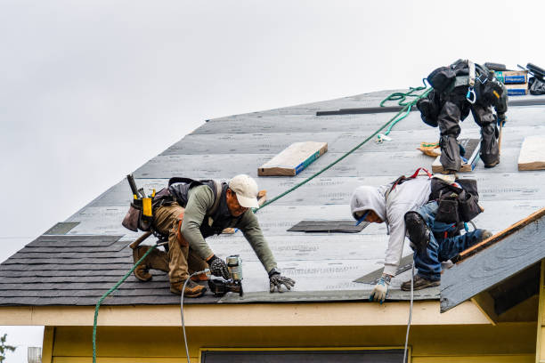 Professional Gutter Installation technician working in Scotland, MD